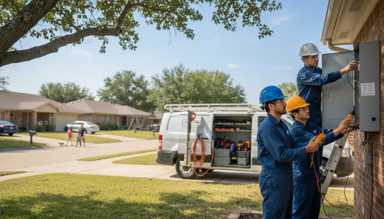 Certified electrician providing emergency electrical services in Tiline, KY